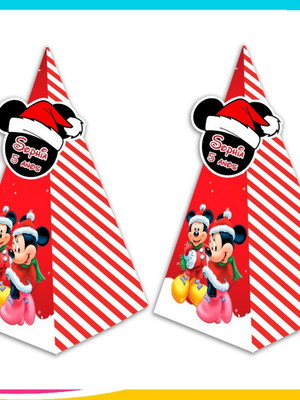 Caixa pirâmide mickey natal