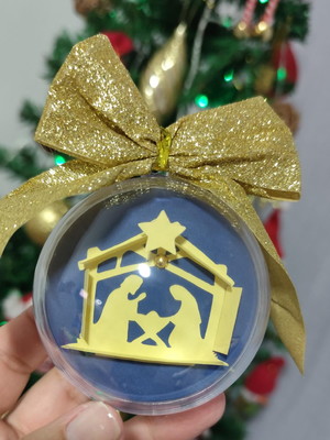 Bolas de natal em quilling (7cm)