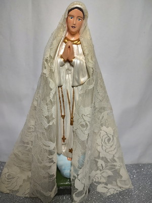 Imagem nossa senhora de fátima 31cm com véu