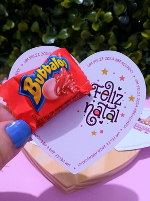 Card com bubbaloo- mimo natal