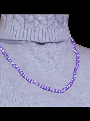 Mística e encantadora: colar de cristal lilás
