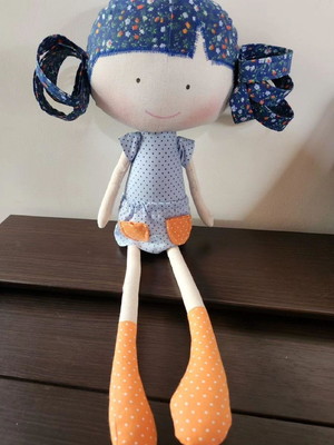 Boneca de pano estilo tilda rang doll