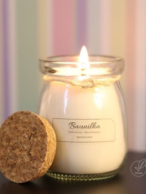 Vela aromática presente corporativo