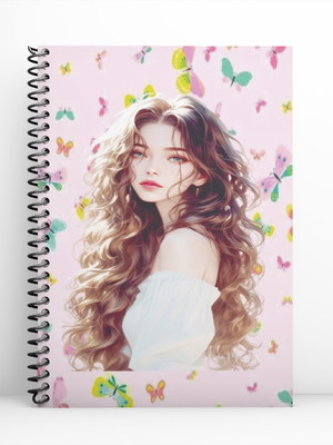 Caderno espiral 100 fls meninas brilhantes
