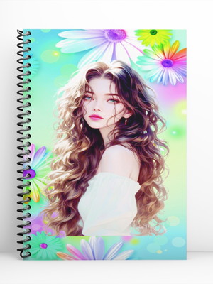 Caderno espiral 100 fls meninas brilhantes