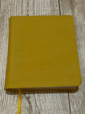 Caderno capa flexível em couro