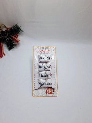 Cartão com bala personalizada