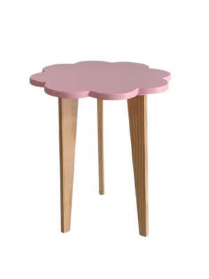 Mesa lateral apoio flor quarto de bebê