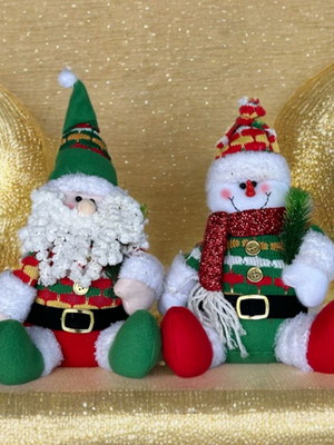 Enfeite papai noel - enfeite boneco de neve
