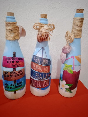 Trio de garrafa praiana