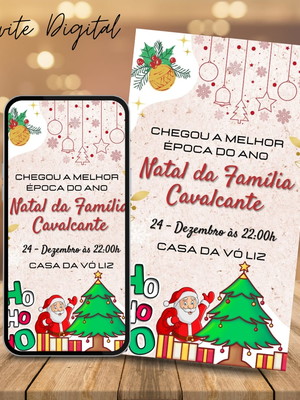Convite digital - festa de natal m3