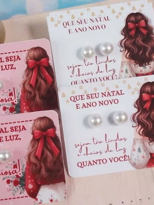 Tag com brinco natal