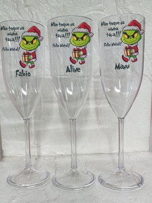 Taças champagne personalizadas nomes individuais