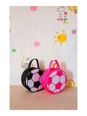 Bolsa de mão redonda tema futebol