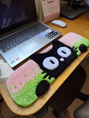 Tapete para teclado tufting personalizado jiji