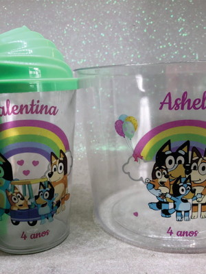 Kit balde de pipoca +copo 300 ml twister chantilly
