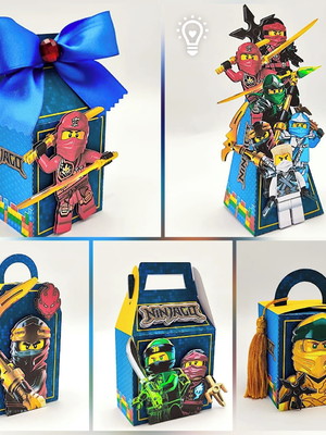 Kit festa ninjago - 30 unidades - pegue e monte