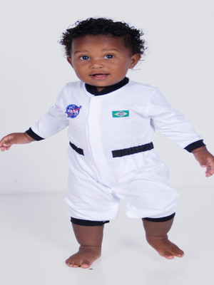 Macacão astronauta bebê luxo