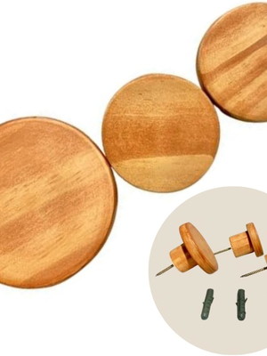Cabideiro / gancho de parede (kit com 3 peças caramelo)