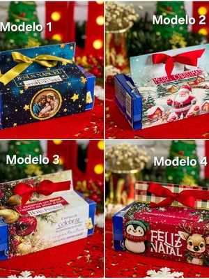 Cinta para caixa de bombom natal