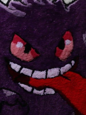 Tapete tufting personalizado pokémon gengar.