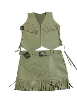 Kit country colete + saia feminino country ana castela