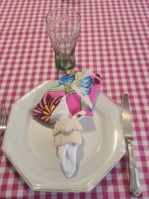 Toalha xadrez para mesa quadrada