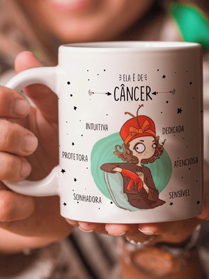 Caneca - signos - ela é de câncer