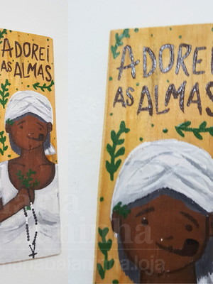 Quadro madeira preta velha pronta entrega