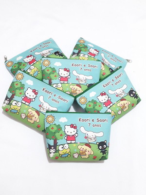 Necessaire personalizada aniversário hello kitty