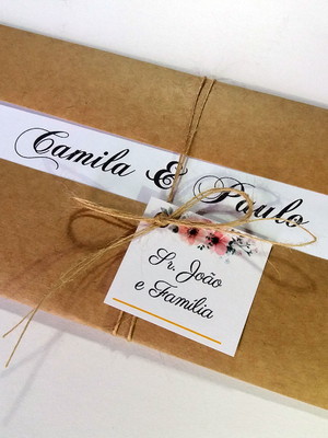 Convite janela rústico