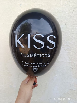 Bexigas personalizadas com logo empresa cores sortidas