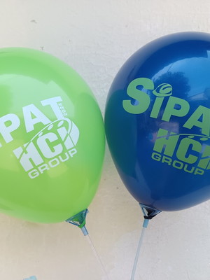 Bexigas personalizada com logo empresa cores sortidas