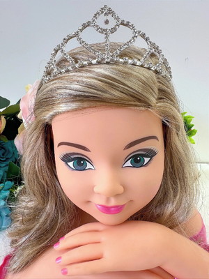 Tiara coroa strass prata