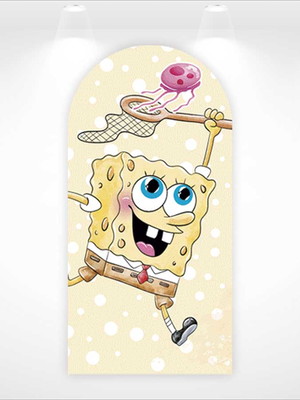 Painel retangular ou romano vestfácil bob esponja - 1mx2m