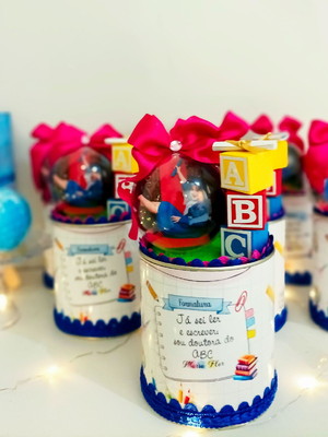 Tubo lata personalizado formatura abc