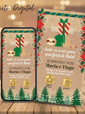 Convite digital e interativo - festa de natal m6