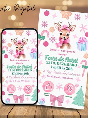 Convite digital e interativo- festa de natal m7