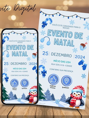 Convite digital e interativo- festa de natal m8