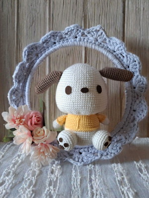 Pochacco em amigurumi