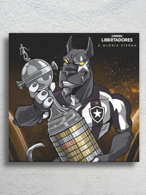 Azulejo decorativo botafogo campeão taça libertadores arte