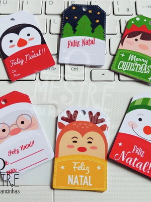 60 tags de natal personalizadas feliz natal