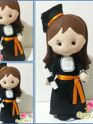 Boneca de formatura 30cm