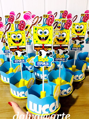 Centro de mesa bob esponja