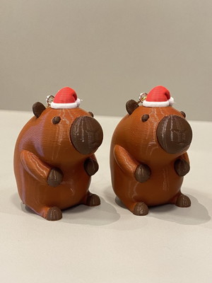 Capivara natalina - enfeite de árvore de natal