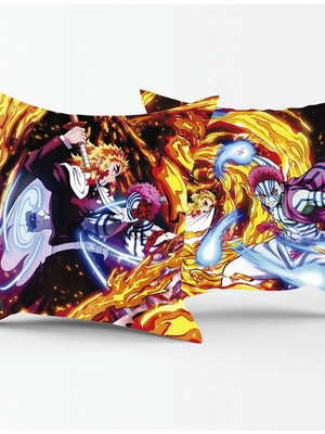 Almofada demon slayer rengoku vs azaka kimetsu no yaiba