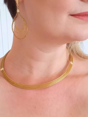 Chocker capim dourado