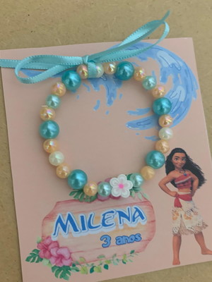 Pulseiras infantis temáticas moana