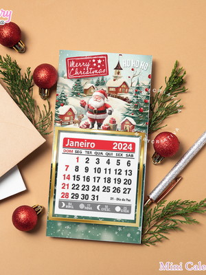 Mini calendário natal mod.0002