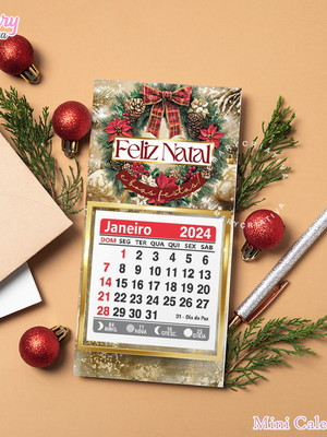 Mini calendário natal mod.0004